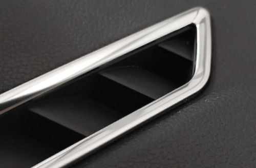 For vw jetta mk7 19-24 steel silver dashboard l&amp;r ac air outlet vent trim
