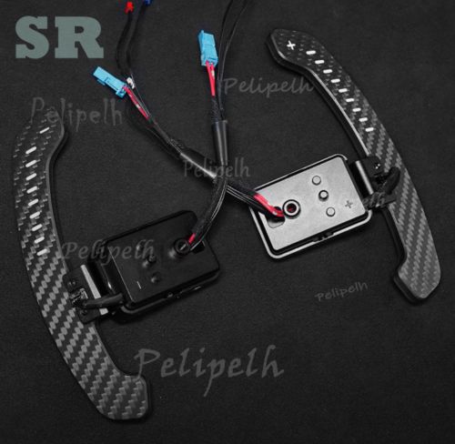 For BMW 2-3-4-5-6-7 Series W/LED Magnetic attraction Real Carbon Shift Paddles, US $351.68, image 12