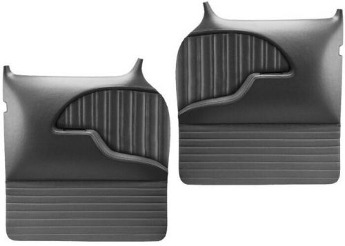QDP059FRED Brothers Trucks Custom Sport Door Panels-Flat Black/Red Stitch-Pair, US $651.95, image 5
