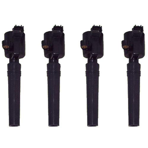 Ignition coil - set of 4 - ford lincoln jaguar - 3.9l 4.0l v8 dg-515 - new