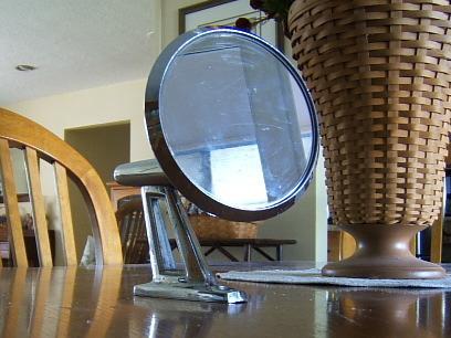 Vintage car side mirror
