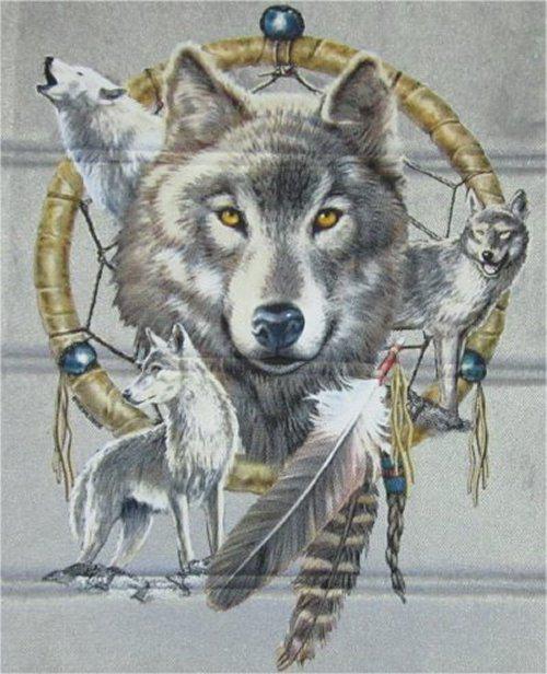 Wolves Wolf w/ Dreamcatcher 2 Low Back Bucket Seat Covers Car Truck SUV pp #4, US $39.84, image 3