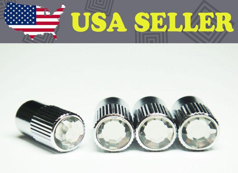 Buy Light Black Diamond Chrome Tire Air Valve Stem CapBB in Riverside