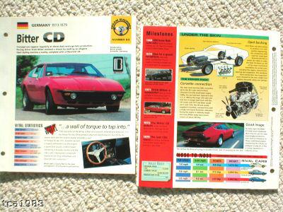 1974 / 1975 / 1976 BITTER CD IMP Brochure, US $8.00, image 2