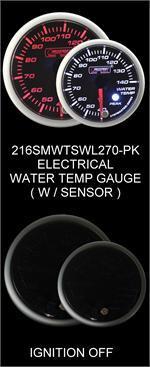 Water temperature gauge- metric °c -amber/white 52mm