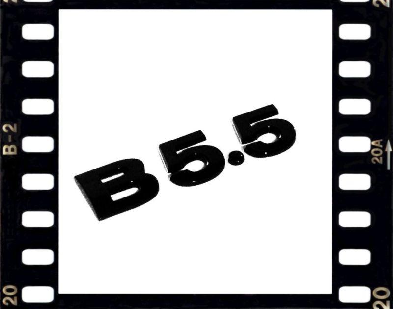 Vw passat b5.5 rear trunk badge emblem " b5.5 " rare all black  2001 - 2005  3bg