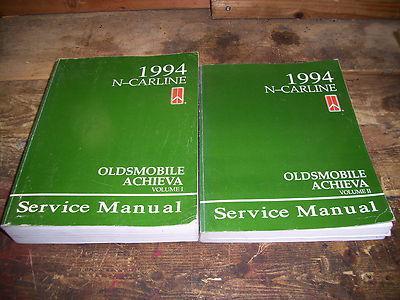 1994 oldsmobile achieva factory issue repair manual set