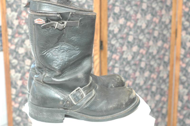 Mens boots by harley davidson 8 engineer motorcycle biker chopper kicker worn