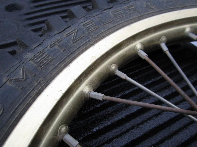 1982 Yamaha YZ125 YZ 125 .. Front Wheel DID Gold, US $80.00, image 3