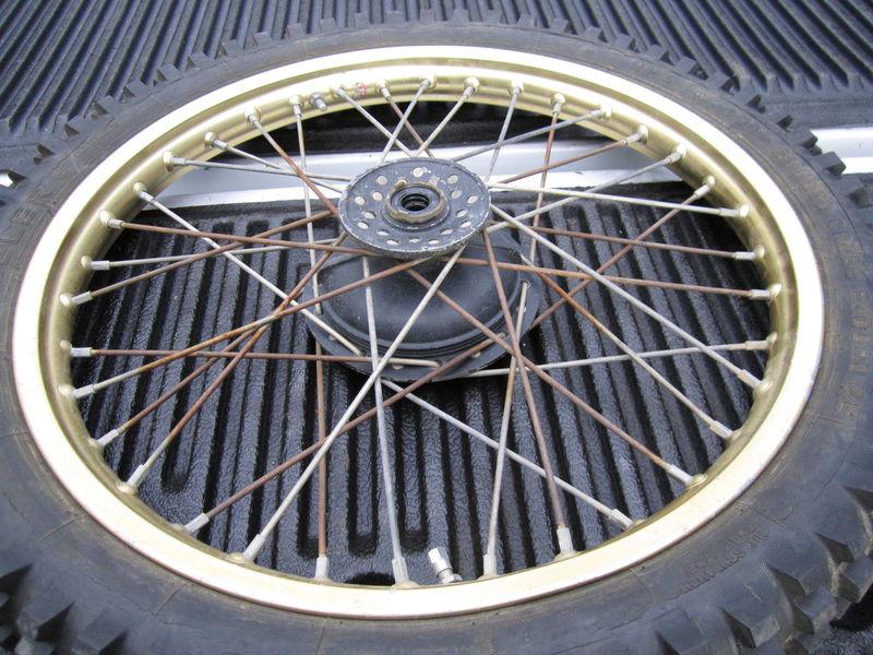 1982 Yamaha YZ125 YZ 125 .. Front Wheel DID Gold, US $80.00, image 4