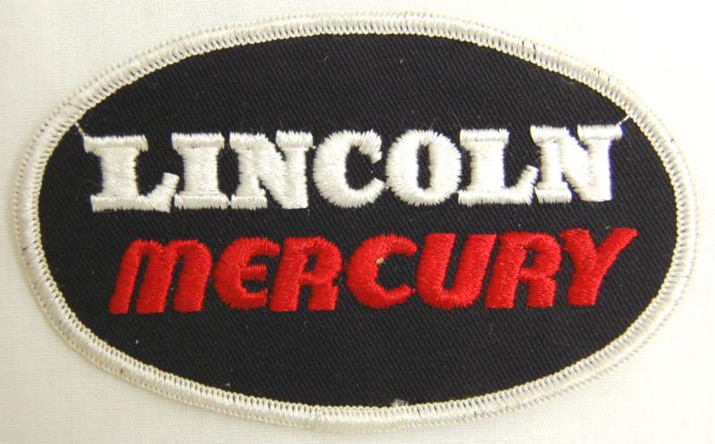 Vintage lincoln mercury sew on jacket patch hot rod rat rod gasser nhra nascar