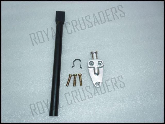 New vintage royal enfield breather pipe with valve corner / holder