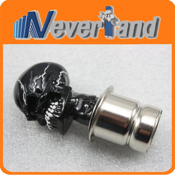 21mm car cigarette lighter plug scoket wicked carved skull style black