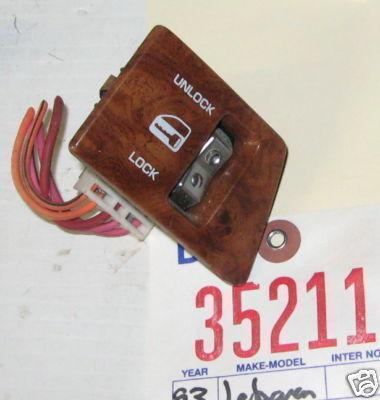 Chrysler 93 lebaron door lock switch right front 1993