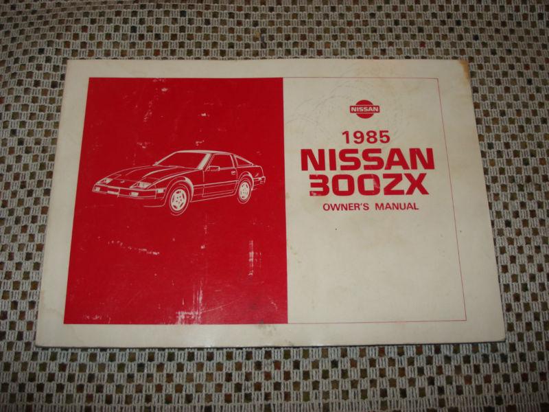 1985 nissan 300z owners manual glove box book original rare oem 