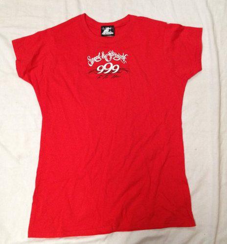 Speed and strength to the nines womens shirt size large color red new 875649