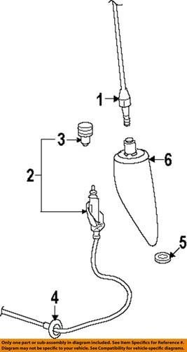 Mopar oem 5064395ae antenna-adapter