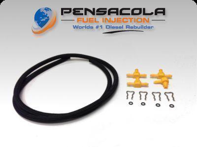 New 2004.5-2010 gm chevy 6.6 6.6l duramax diesel return line kit   (2068)