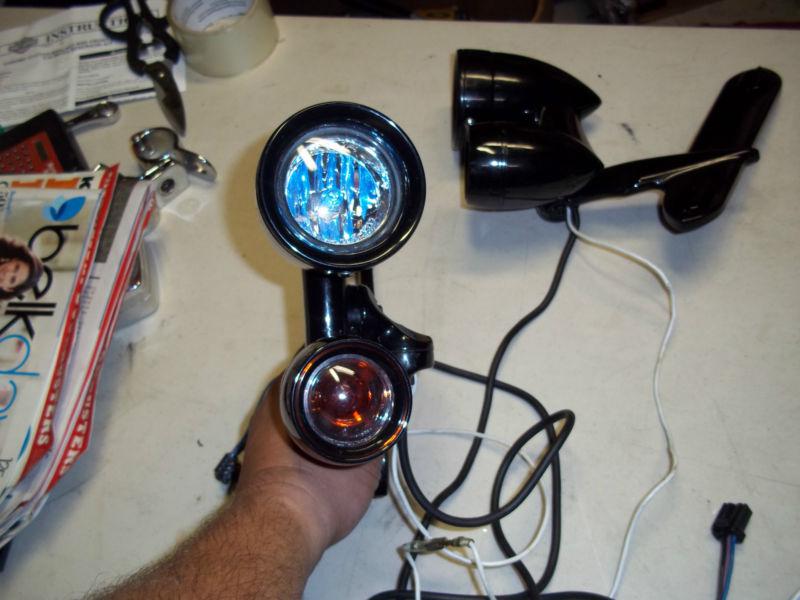 Buy BAD A KURYAKYN BLACK DRIVING LIGHTS HARLEY DAVIDSON STREET GLIDE
