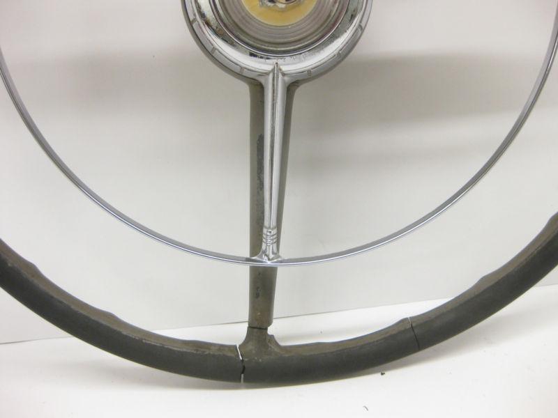 1951 1952 1950 1949 DODGE STEERING WHEEL & HORN RING RARE UNRESTORED HOTROD 50s, US $44.99, image 4