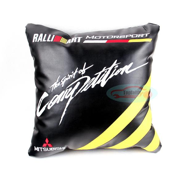 Leather Seats Embroidery Throw Pillow Cushion For Mitsubishi RALLIART RALLI/ART, US $29.88, image 2