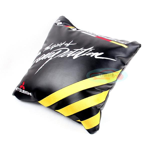 Leather Seats Embroidery Throw Pillow Cushion For Mitsubishi RALLIART RALLI/ART, US $29.88, image 4