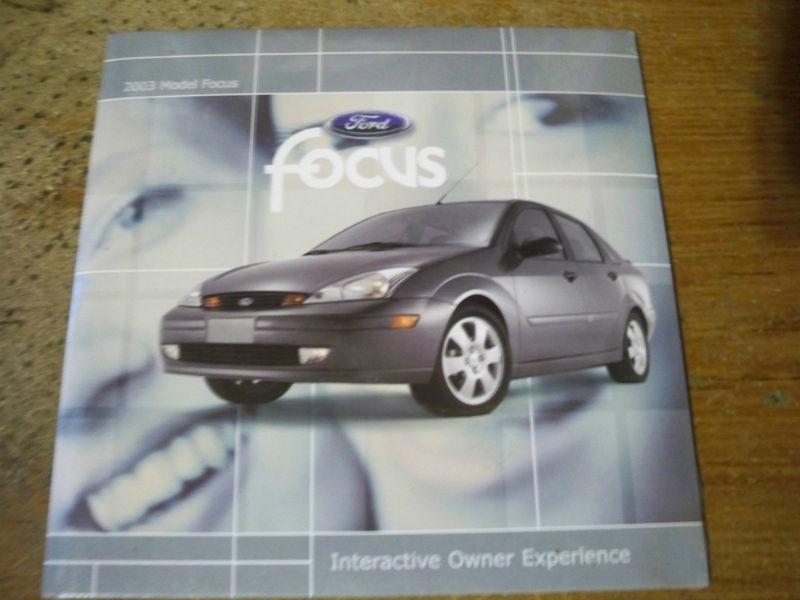 2003 ford focus interactive owner's experience cd-rom disc