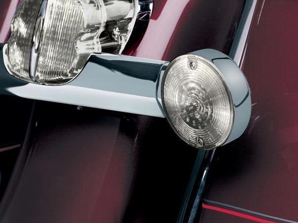 Kuryakyn led rear t/s converter flat smoke for harley dresser