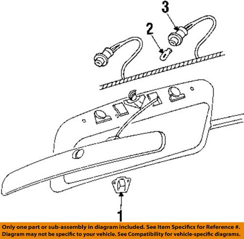 Mopar oem 5019206aa license lamps-rear-harness