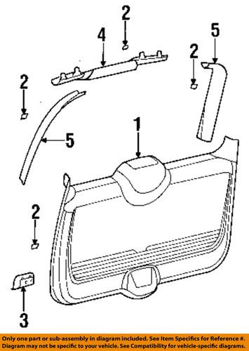 Chrysler oem rk04dkaah lift gate trim