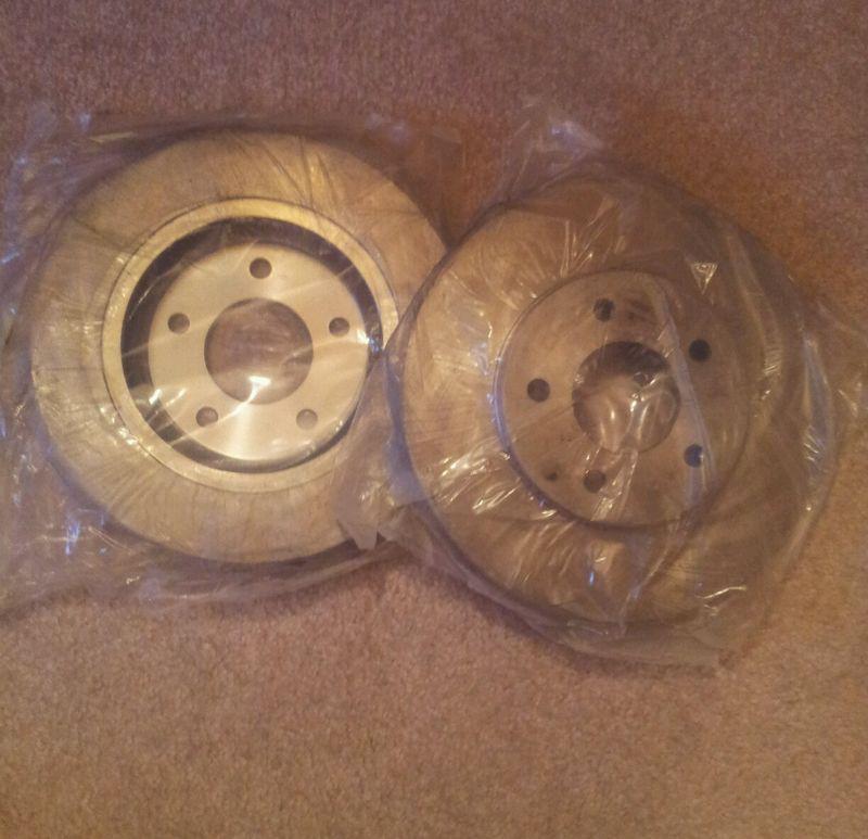 New pair of prostop front brake rotors 55013g