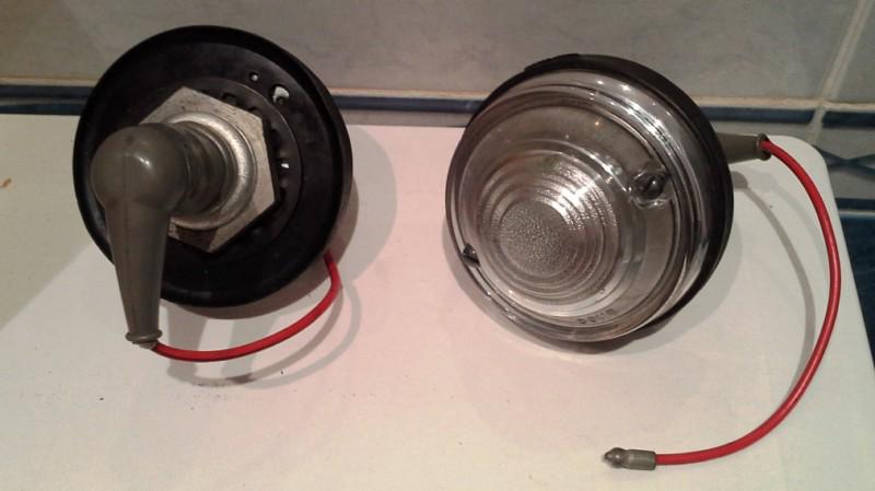 Classic ford escort reverse lights universal round white fomoco