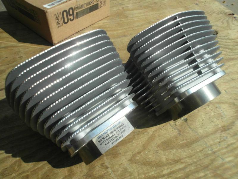 Harley davidson 1550 cylinders silver with diamond etch