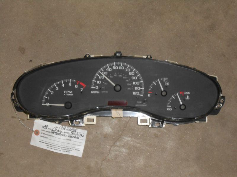 9d2564 01 02 03 malibu speedometer cluster mph