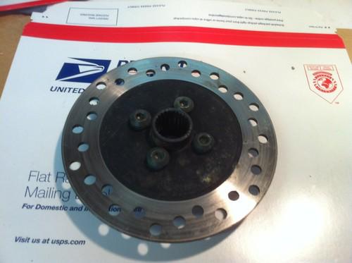Chinese atv rear brake rotor disc & hub kazuma redcat meerkats dingo panda 110 a
