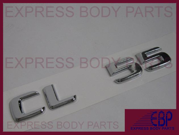 Mercedes benz cls55 cls chrome trunk logo lettering badge emblem rear back lid 
