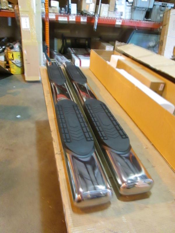 Buy Damaged Discounted SALE! Stainless 3" Round Tube Nerf Step Bars in