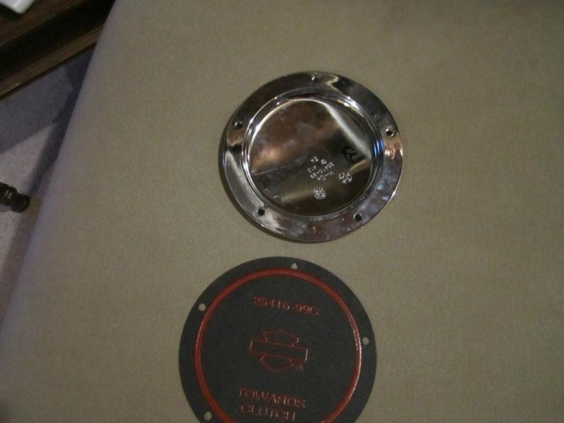 HARLEY CHROME DERBY COVER AND GASKET, US $29.99, image 3