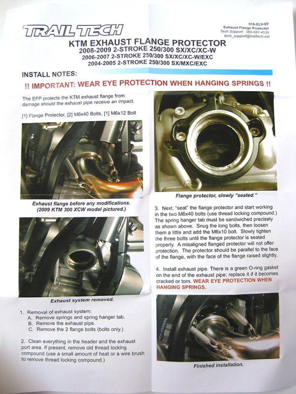 Buy TrailTech Exhaust Flange Protector KTM 2Stroke 250/300 SX XC XCW