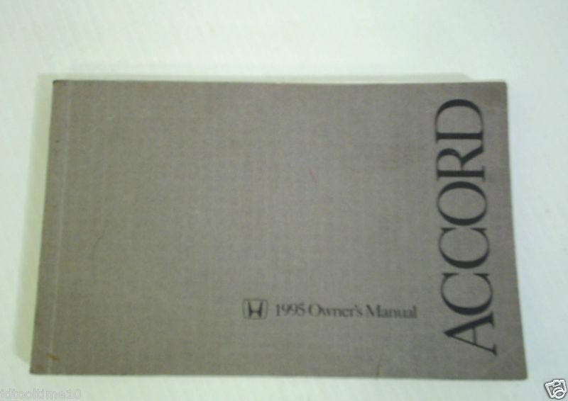 1995 honda accord owners manual owner's guide book oem 95 sedan dx lx ex v6