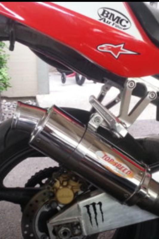  kawasaki zzr600 05-08 shorty  exhaust bolt- on