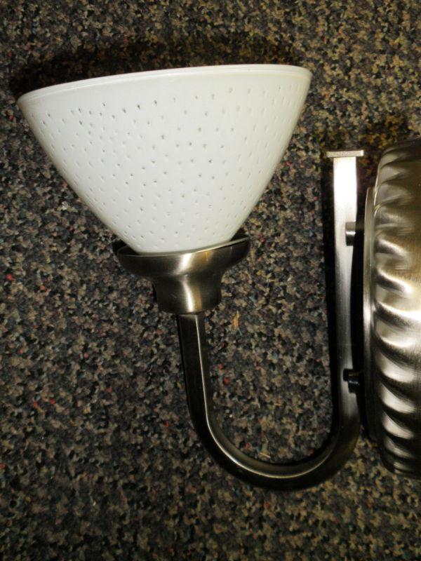 Optronics Brushed Nickel 12 Volt Wall Light W/ Gustafuson 9090 Globe #DC11BN07, US $25.00, image 2