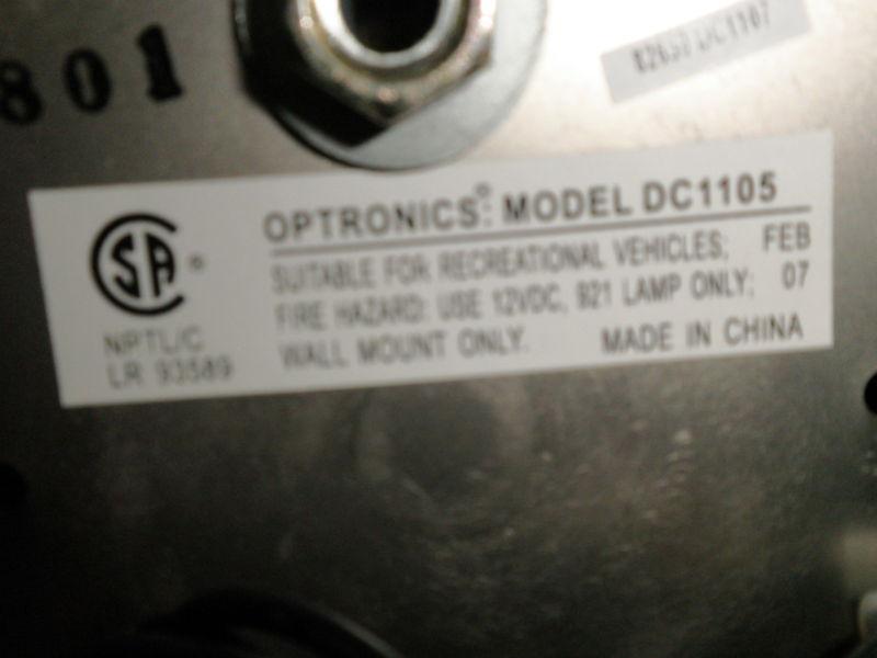 Optronics Brushed Nickel 12 Volt Wall Light W/ Gustafuson 9090 Globe #DC11BN07, US $25.00, image 4