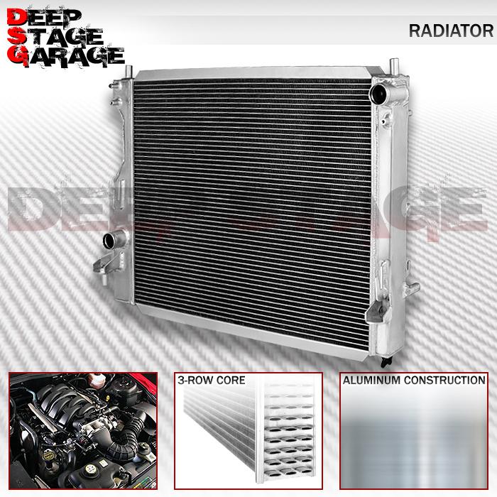 Aluminum racing tri core 3-row cooling radiator 05-10 ford mustang mt/manual