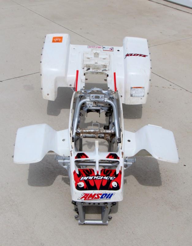 1987-2006 Yamaha Banshee fenders front & rear plastic uncut WHITE w/ graphics G2, US $144.99, image 3