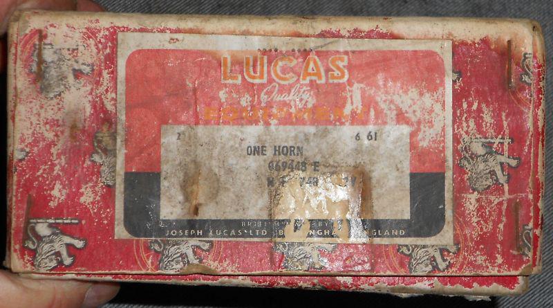 Austin Healey 100 3000 Jaguar XK 140 150 Mark II NOS Lucas Low Note 12 Volt Horn, US $499.95, image 2