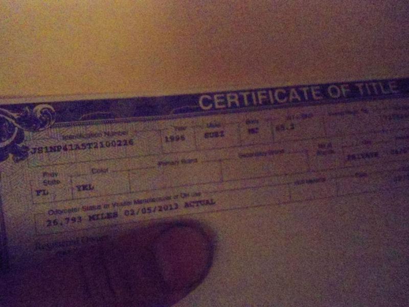 1996 Suzuki Savage LS650 LS 650 main FRAME EZ REG CLEAN, US $499.99, image 2