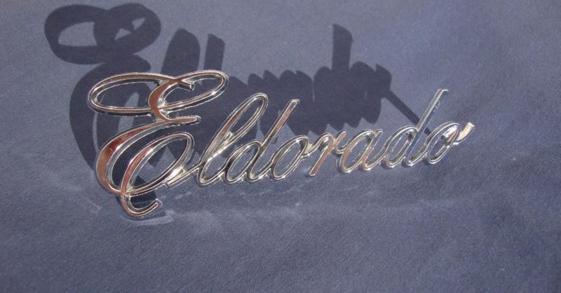 1979 198 81 82 1983 1984 1985 cadillac eldorado chrome emblem script