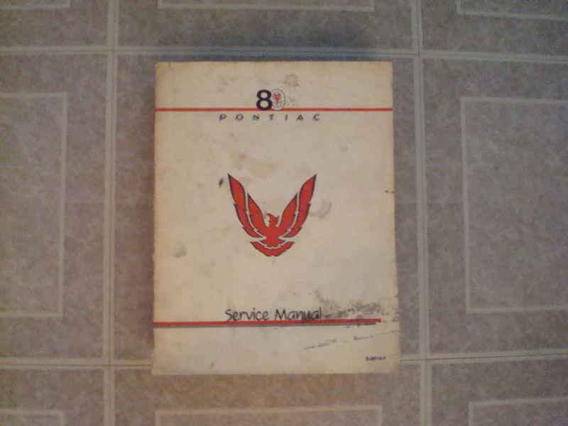 1989 pontiac firebird/trans am/z28 factory service shop repair manual book 