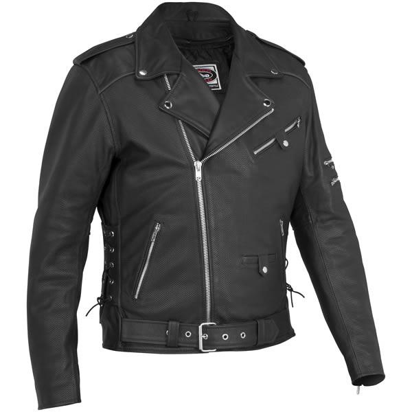 River road ironclad perforated leather jacket motorcycle jackets